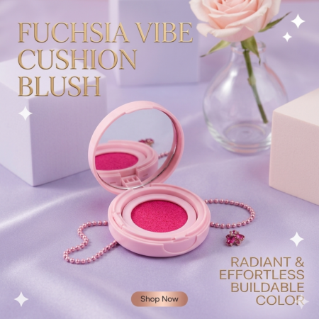 Billion Beauty Easy Blur Glam Cushion Blush – Lightweight & Blendable Velvet Finish